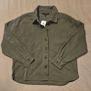 Banana Republic Green Heavy‎ Button Down